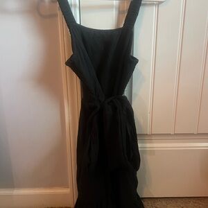 Billabong Black Midi Dress with Tie Waist